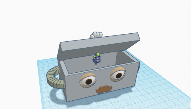 Jewelry Box 3D Print Model .c4d .max .obj .3ds .fbx .stl .blend 