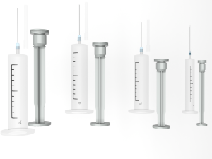 Medical syringes Low-poly Modelo 3D