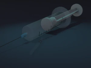 Medical syringes Low-poly 3D Model