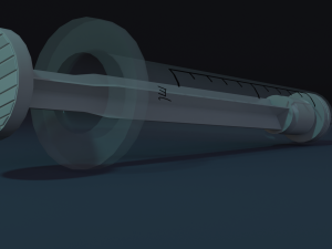 Medical syringes Low-poly Modelo 3D
