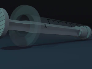 Medical syringes Low-poly 3D Model