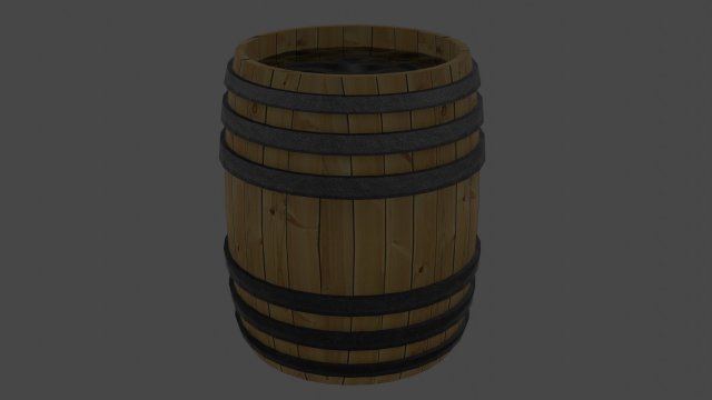 Medieval blacksmiths barrel 3D Modell .c4d .max .obj .3ds .fbx .stl .blend
