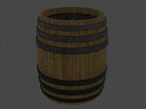 Medieval blacksmiths barrel 3D Model