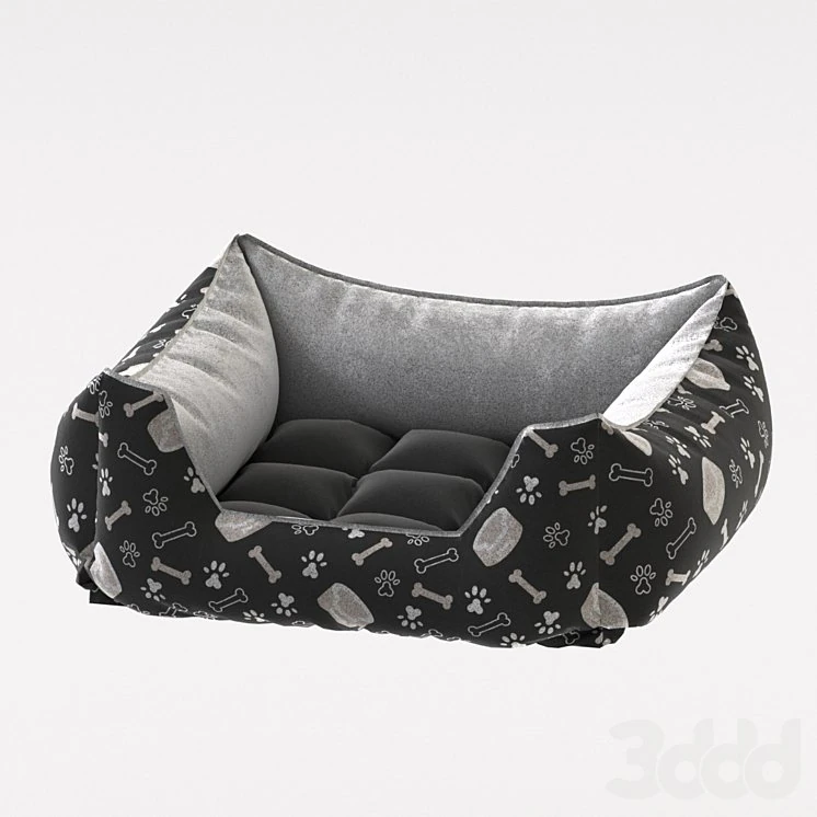 Beds for dogs and cats 3D Model .c4d .max .obj .3ds .fbx .stl .blend