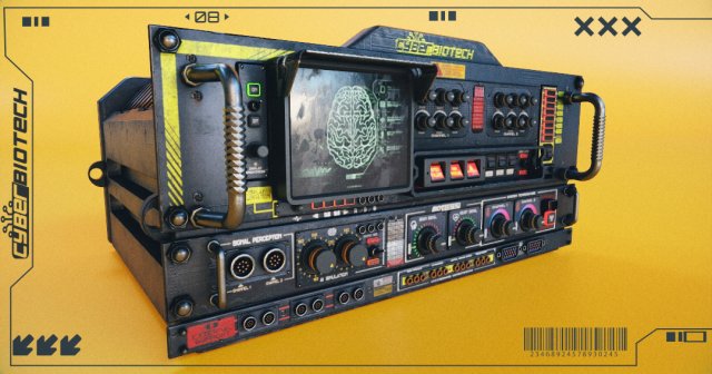 BIOX23001 Console 3D Model .c4d .max .obj .3ds .fbx .stl .blend 