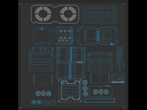 SCI-FI Console CB0005 3D Model