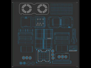 SCI-FI Console CB0005 3D Model