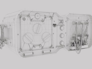 SCI-FI Console CB0005 3D Model
