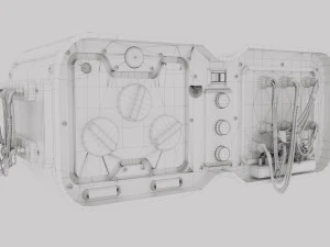 SCI-FI Console CB0005 3D Model