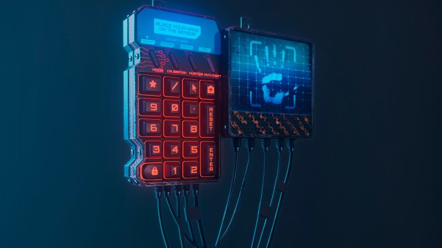 Advanced Biometric Security System SA009 3D मॉडल .c4d .max .obj .3ds .fbx .stl .blend 