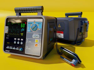 GV SCIFI CONSOLE 006 Desfibrilator 3D Model