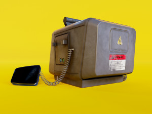 GV SCIFI CONSOLE 006 Desfibrilator 3D Model