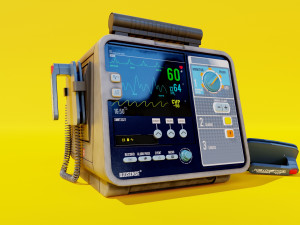 GV SCIFI CONSOLE 006 Desfibrilator 3D Model