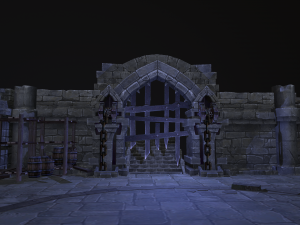 Dungeons castle alcazar barbacan Modèle 3D