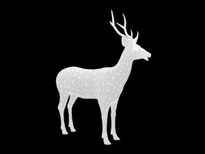 Animated deer stag elk 3D Model