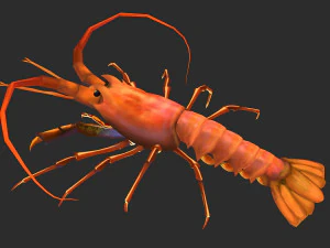 Aragosta animata Modello 3D