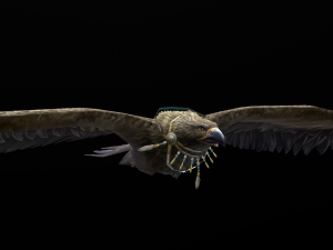 Low-poly animated eagle with necklace 3D 모델