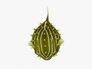 Animated pufferfish 3D Модель