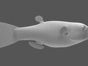 Animated pufferfish blowfish globefish 3D Model