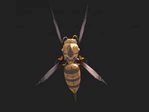 Animated bee 3D Model