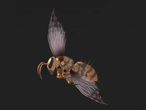 Animated bee 3D Model