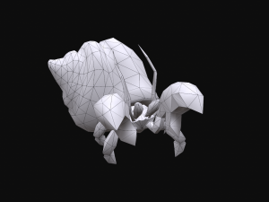Animated Hermit crab Modelo 3D