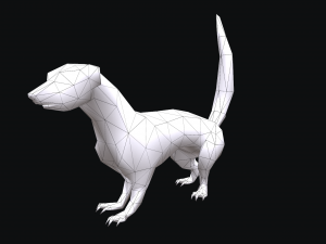 Animated weasel Model 3D