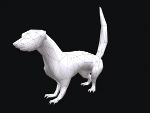 Animated weasel 3D Model