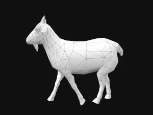 Animated goat sheep 3D Model