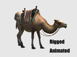 Animated camel luggage 3D-Modell