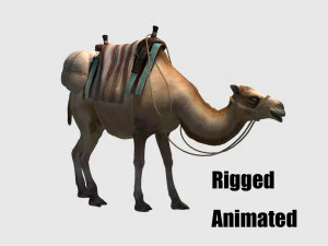 Bagaglio a cammello animato Modello 3D