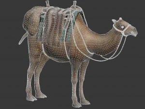 Animated camel luggage 3D Model