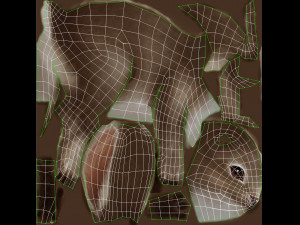Aniamted rabbit 3D Model