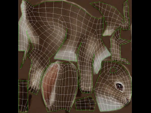 Aniamted rabbit 3D Model
