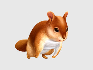 Squirrel chipmunk chipmuck chippy animation 3D 모델