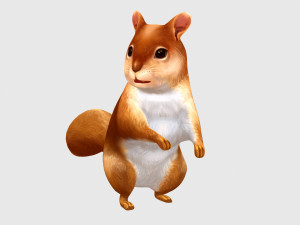 Squirrel chipmunk chipmuck chippy animation 3D 모델