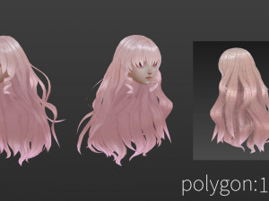 Hair style 01 Model 3D