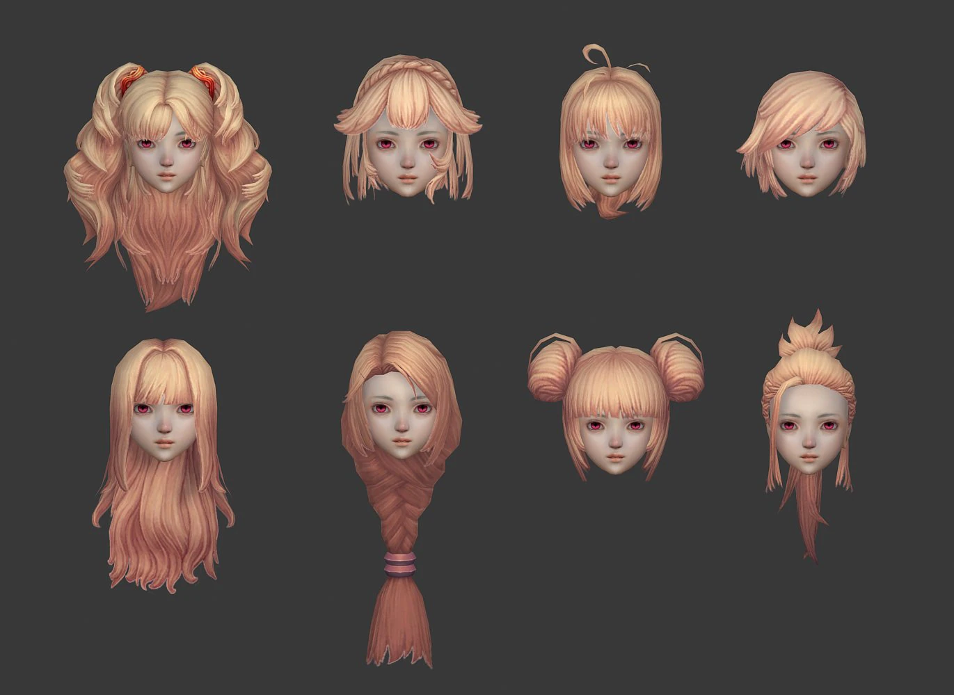 Hair style 05 3D Model .c4d .max .obj .3ds .fbx .stl .blend