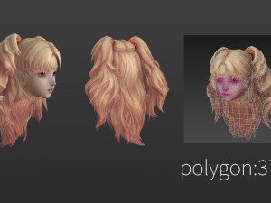 Hair style 05 Modelo 3D
