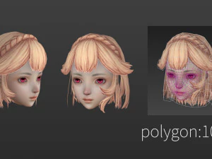 Hair style 05 3D Model