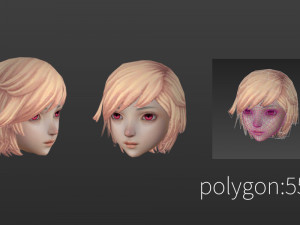 Hair style 05 Modelo 3D