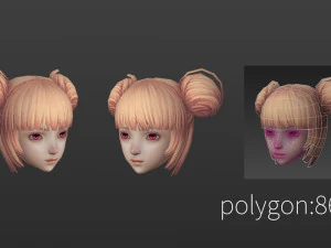 Hair style 05 3D Model
