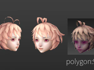 Hair style 06 3D Model