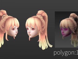 Hair style 06 3D Model