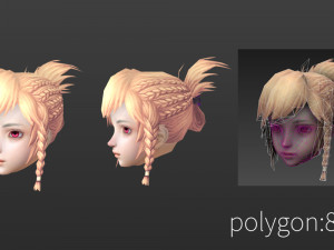 Hair style 06 3D Model