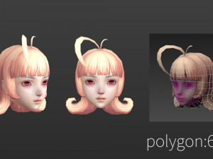 Hair style 06 3D Model