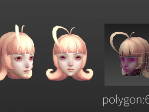 Hair style 06 3D Model