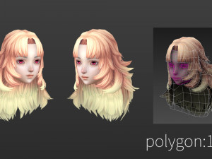 Hair style 06 3D Model