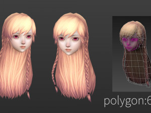 Hair style 06 3D Model