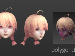 Hair style 06 3D Model